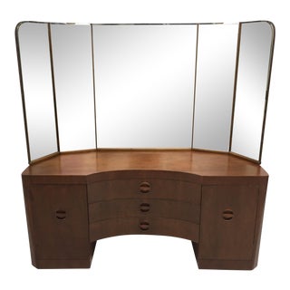 1960’s Mid Century Half Moon Vanity For Sale