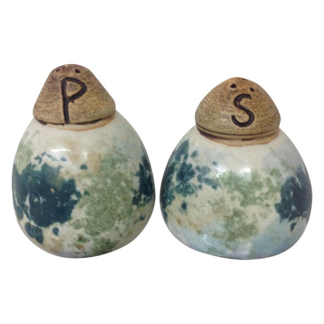 Mid-Century Danish Ceramic Salt & Pepper Shakers For Sale