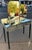 Vintage Art Deco Mirrored Trifold Vanity Dressing Table Knee clearance 25.75”