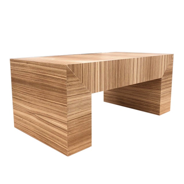 Custom Made Exotic Zebra Wood Coffee Table Chairish