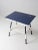 19th century antique turned leg side table featuring an original as-found royal blue painted finish with white accents....