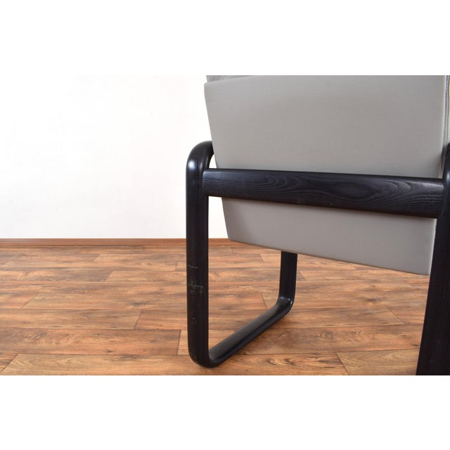 Mid-Century Leather Armchairs by Burkhard Vogtherr for Rosenthal, 1970s, Set of 2 For Sale - Image 17 of 18