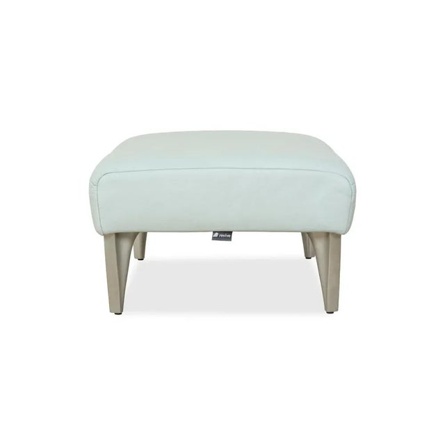 Blue Model 1600 Ottoman in Light Blue Leather from Rolf Benz For Sale - Image 8 of 10