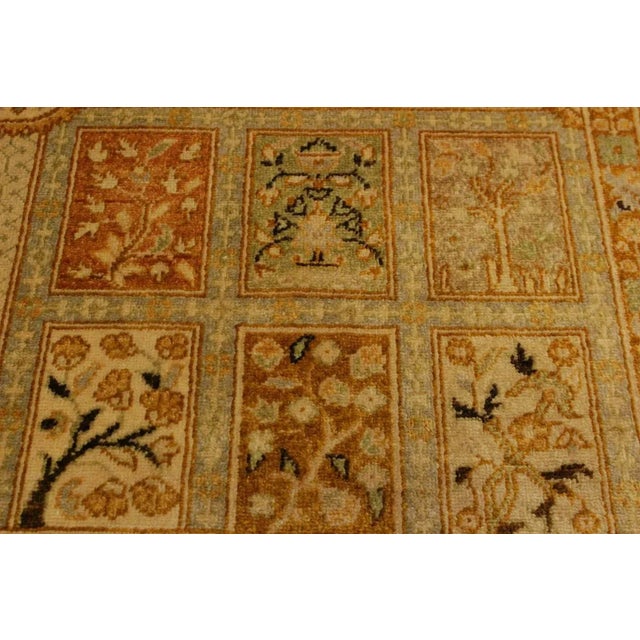 1980s 1980s Semi Vintage Istanbul Tan/Gold Turkish Hand-Knotted Rug -4'2 X 6'0 For Sale - Image 5 of 8