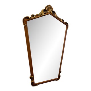 Vintage Belgian Wooden and Gilded Mirror For Sale