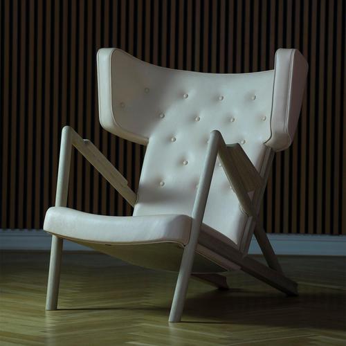 Wood and Leather Grasshopper Armchair by Finn Juhl For Sale - Image 15 of 18