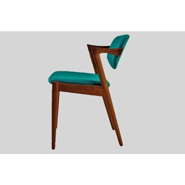 Teak Dining Chairs by Kai Kristiansen for Andersen Møbelfabrik, Restored with Customizable Reupholstery, 1960s, Set of 12 For Sale - Image 3 of 6