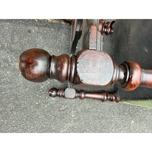 Antique Renaissance Style Velvet Upholstered Side Chair For Sale - Image 13 of 17