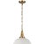 Layton 14" Pendant in Antique-Burnished Brass with Matte White shade Designer: Chapman & Myers Canopy: 5.25" Round...