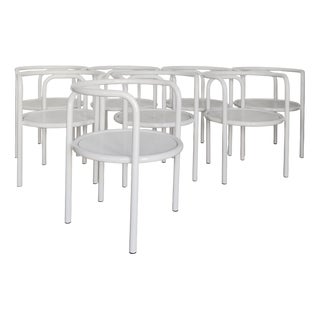Vintage Italian Chairs by Gae Aulenti for Poltronova, 1960s, Set of 8 For Sale