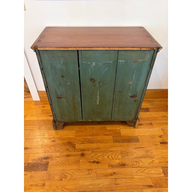 Antique Chippendale Tiger Maple Bedroom Chest For Sale - Image 9 of 12