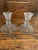 1950s Pair of Duncan & Miller Hobnail Pressed Glass Candle Stick Holders For Sale - Image 5 of 8