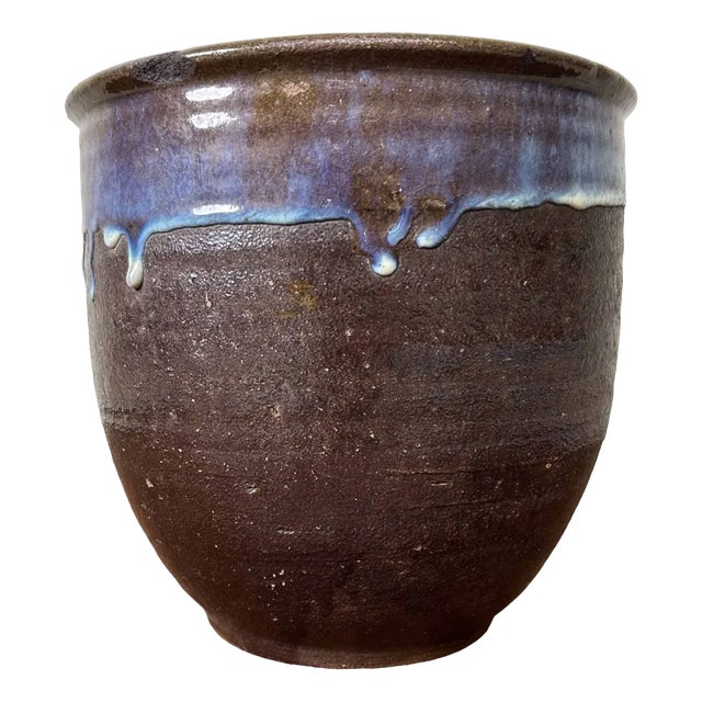 Vintage Shigaraki Earthenware Plant Stand, 1970s For Sale