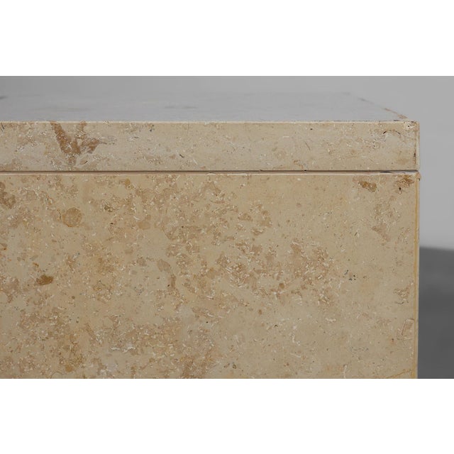 Mid-Century Modern Mid-Century Italian Travertine Console, 1980s For Sale - Image 3 of 12