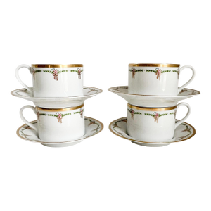1990s St. Regis Hotel Demitasse Cup and Saucer Set by Tiffany & Co.