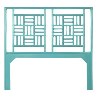 Finn Headboard Queen - Turquoise For Sale