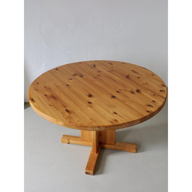 Scandinavian Extendable Dining Table in Pine, 1970s For Sale - Image 5 of 10