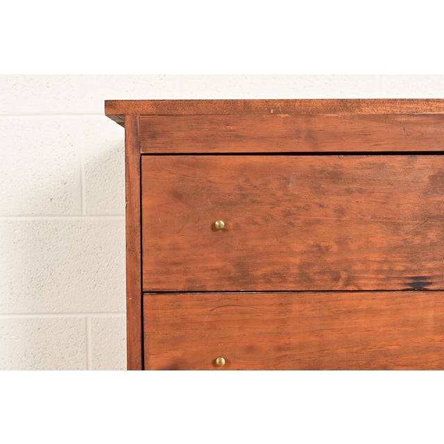 Antique Arts & Crafts Walnut 10-Drawer Flat File Cabinet, Circa 1900 For Sale - Image 12 of 16