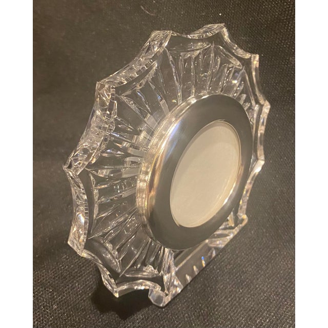 Late 20th Century Late 20th Century Waterford Crystal Round Portrait Frame Mint Condition For Sale - Image 5 of 12
