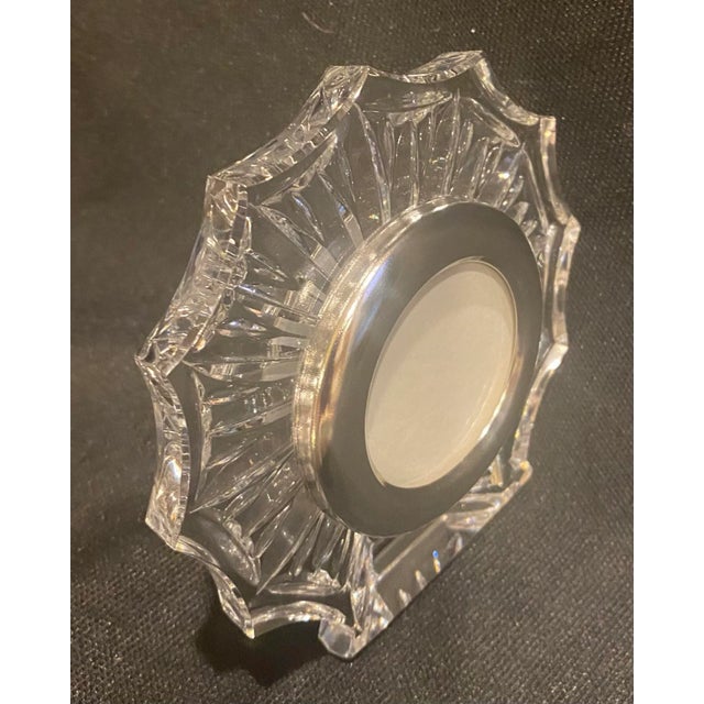 Late 20th Century Waterford Crystal Round Portrait Frame Mint Condition. For Sale - Image 5 of 12