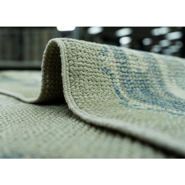 Olive Turkish Oushak Rug 8'8" x 10'2" #19052 For Sale - Image 8 of 8