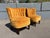 Mustard 1940s Pair of Lounge Chairs Attributed to Otto Schultz for Jio Mobler For Sale - Image 8 of 10