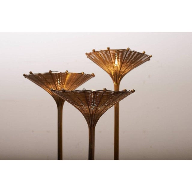 Rare italian floor lamp designed by the italian designer and artist Nucci Valsecchi, model "Papyrus". Edited by Decoration...