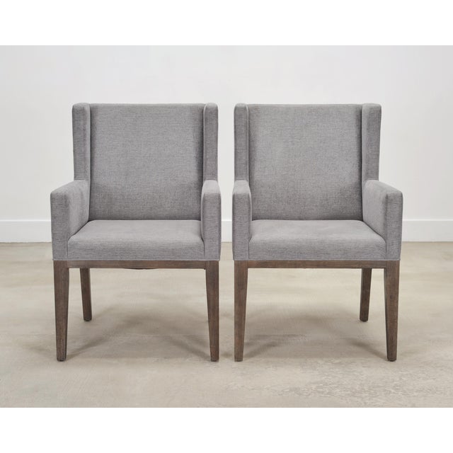 Set of Eight Bernhardt "Linea" Cerused Ash Dining Chairs For Sale - Image 12 of 18