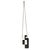 Black White Black Plexiglass Perfume Bottle Clutch For Sale - Image 8 of 9