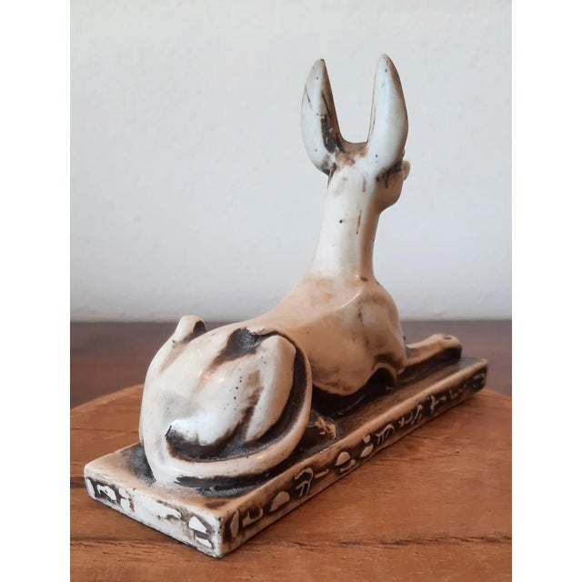 Plastic Vintage Anabis Egyptian Dog God Figurine For Sale - Image 7 of 10