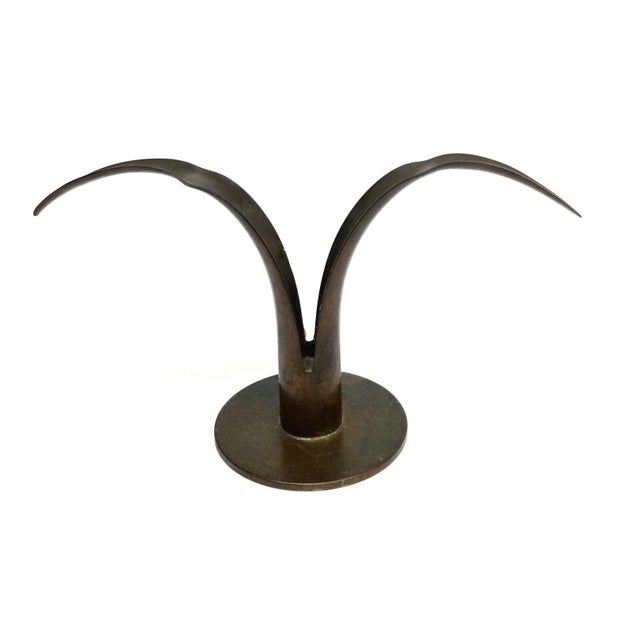 Antique Holland Brass Candle Holder For Sale - Image 13 of 13
