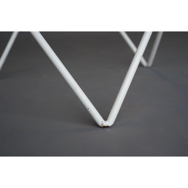White Vintage Minimalist Coffee Table, 1950s For Sale - Image 8 of 14