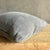 Mid-Century Modern Stone Washed Linen Lumbar Pillow With Down Insert For Sale - Image 3 of 5