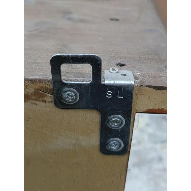 Vintage Bottle Holders in Walnut Painted Fir, 1980s, Set of 2 For Sale - Image 12 of 15