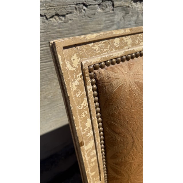 French Restoration Hardware Set of 6 French Louis XVI Style Upholstered Dining Chairs in Belgian Linen For Sale - Image 3 of 13
