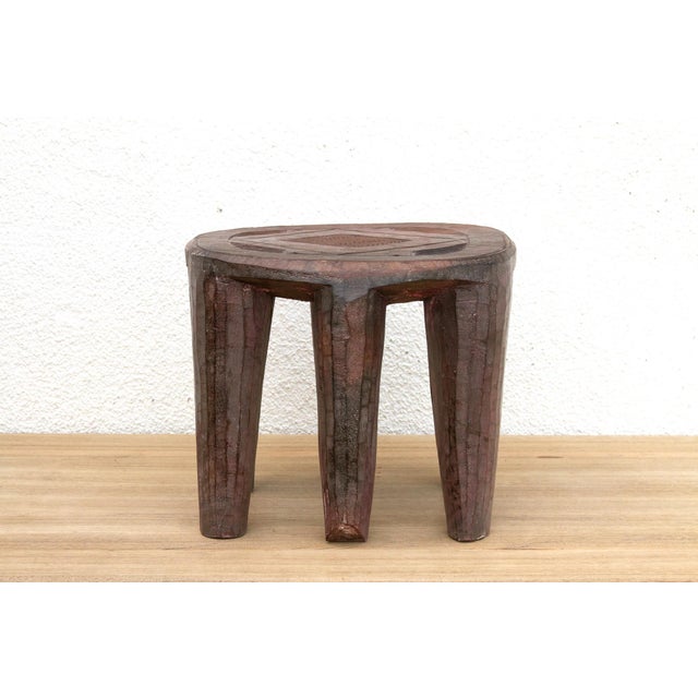 African Nupe Carved Stool With Six Legs For Sale - Image 3 of 9