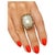 Bochic “Orient” Vintage Multi Sapphire & White Pearl Ring Set 18K Gold & Silver For Sale In New York - Image 6 of 11
