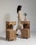 A pair of late 19th century French oak side tables with marble tops, reflecting the period's preference for combining...