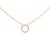 A bright whisper of modern elegance, this necklace marries sculptural simplicity with Old World detail. Elongated,...