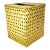 Vintage Ormolu Gold-Tone Metal Basketweave Tissue Box Cover – Hollywood Regency / Italian For Sale