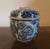 18th Century Chinese Kangxi Blue & White Porcelain Jar and Cover For Sale - Image 10 of 11