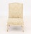 Louis XV Style Beige Silk Brocade Upholstered Children's Chair, on painted wood cabriole legs. 28" H x 16.5" W x 16.25" D;...