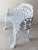 Mid 20th Century Exquisite Wrought Iron Victorian Style Grape Vine Leaf Settee, 2 Chairs and Table, 4 Pieces Excellent "Mint" Condition.. For Sale - Image 9 of 12