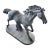 Mid-Century Vintage Cast Iron Garden Horse Statue For Sale