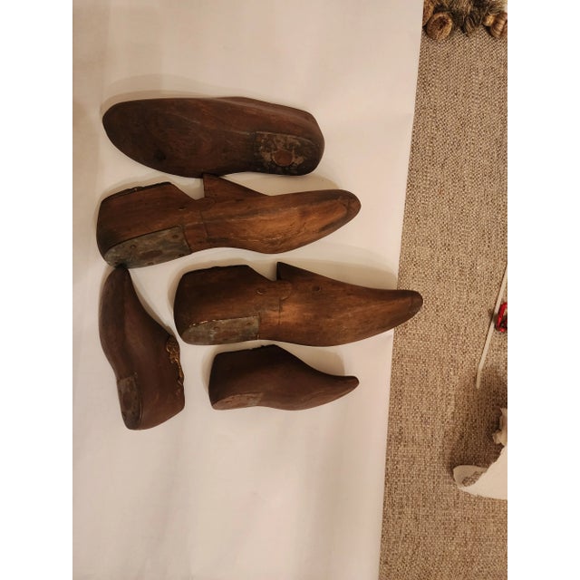 Traditional Wood Shoe Molds Collection For Sale - Image 3 of 4