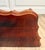 Mid-Century Mahogany Wall-Mounted Scalloped Console Table For Sale - Image 10 of 12