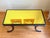 Absolutely stunning and rare citron yellow gold mirrored top walnut and parcel-gilt coffee table, circa early 1900s by B &...