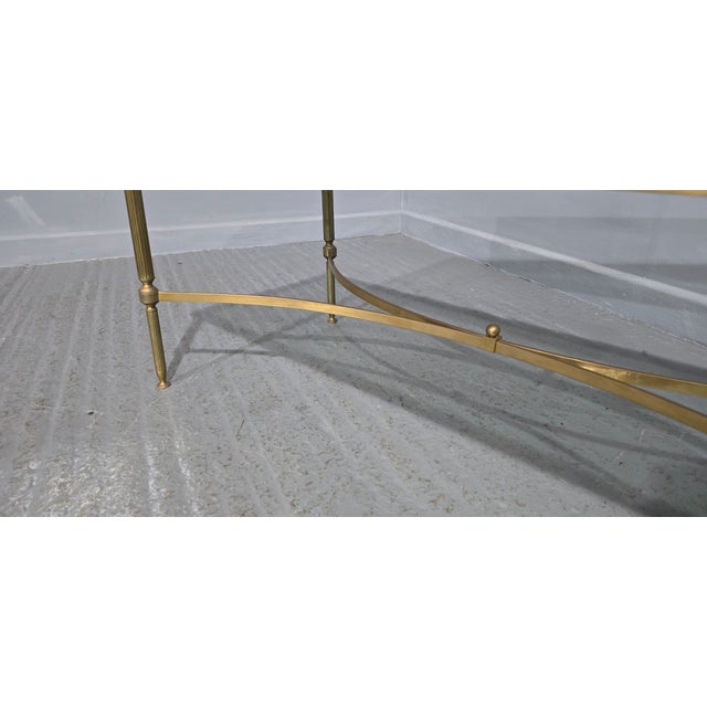 French Brass Coffee Table from Jansen Maison, 1930 For Sale - Image 6 of 8