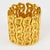 1980s Claude Montana Paris Massive Gilded and Carved Bangle Bracelet For Sale - Image 5 of 8