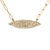Contemporary 14K Yellow Gold 3/8 Cttw Two-Strand Marquise and Bar Charm Paper Clip Link Pendant Necklace (I-J Color, I1-I2 Clarity) -18" and 20" Inch Lengths For Sale - Image 3 of 7